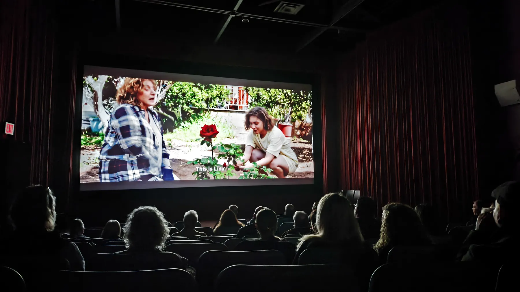 Το κοινό παρακολουθεί την ταινία στο San Francisco Greek Film Festival